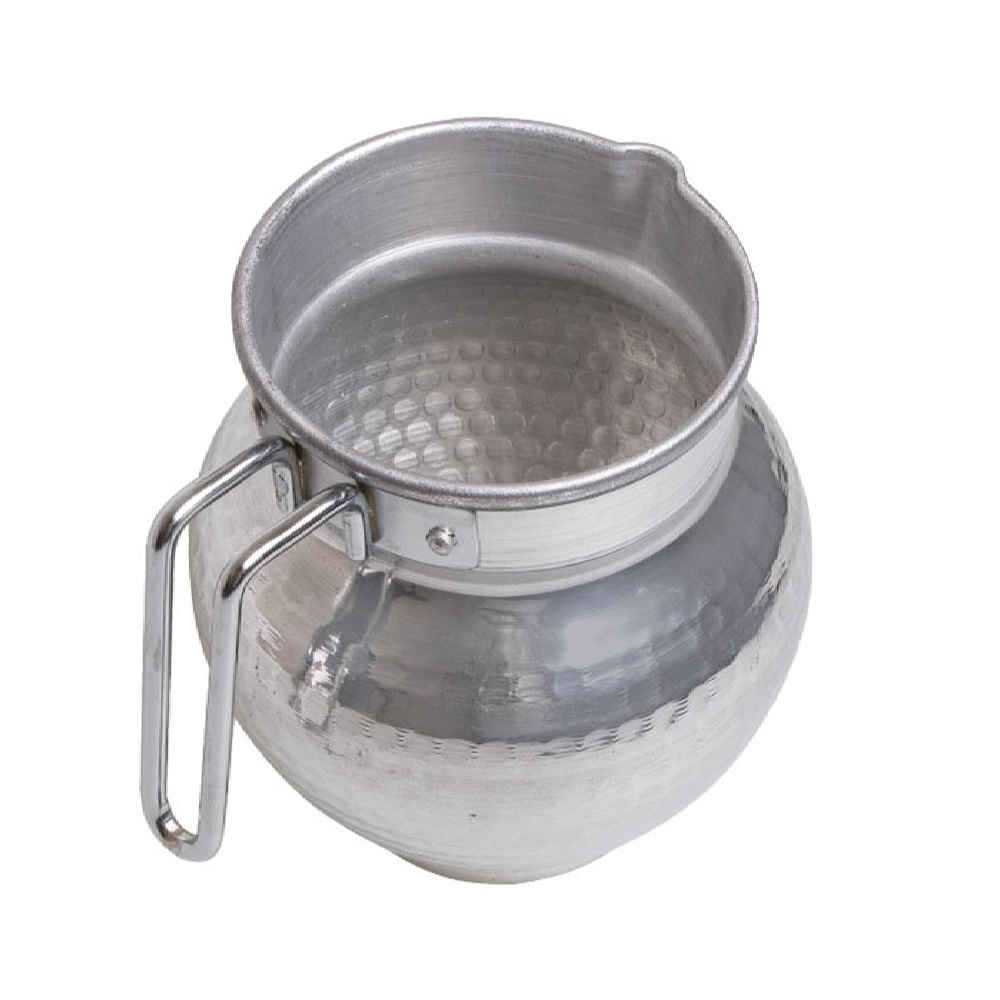 Vase en acier décoratif modèle martelé