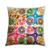 Housse de Coussin Brodée - Design Suzani Clair