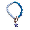 Bracelet Perlé pour Femme – Œil Protecteur Corail