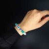 Bracelet Perlé pour Femme – Design Œil Protecteur