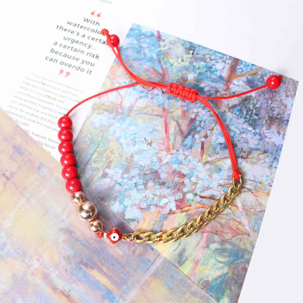 Bracelet Perlé pour Femme – Œil Protecteur Sorkh