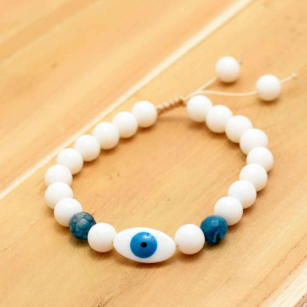 Bracelet Perlé pour Femme – Design Blanc