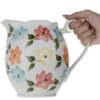 Pichet en Poterie Fait Main avec Motif Floral Bahar