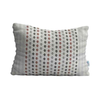 Oreiller de confort reposant pour lit – Housse en velours grise modèle Noghteh (2x)