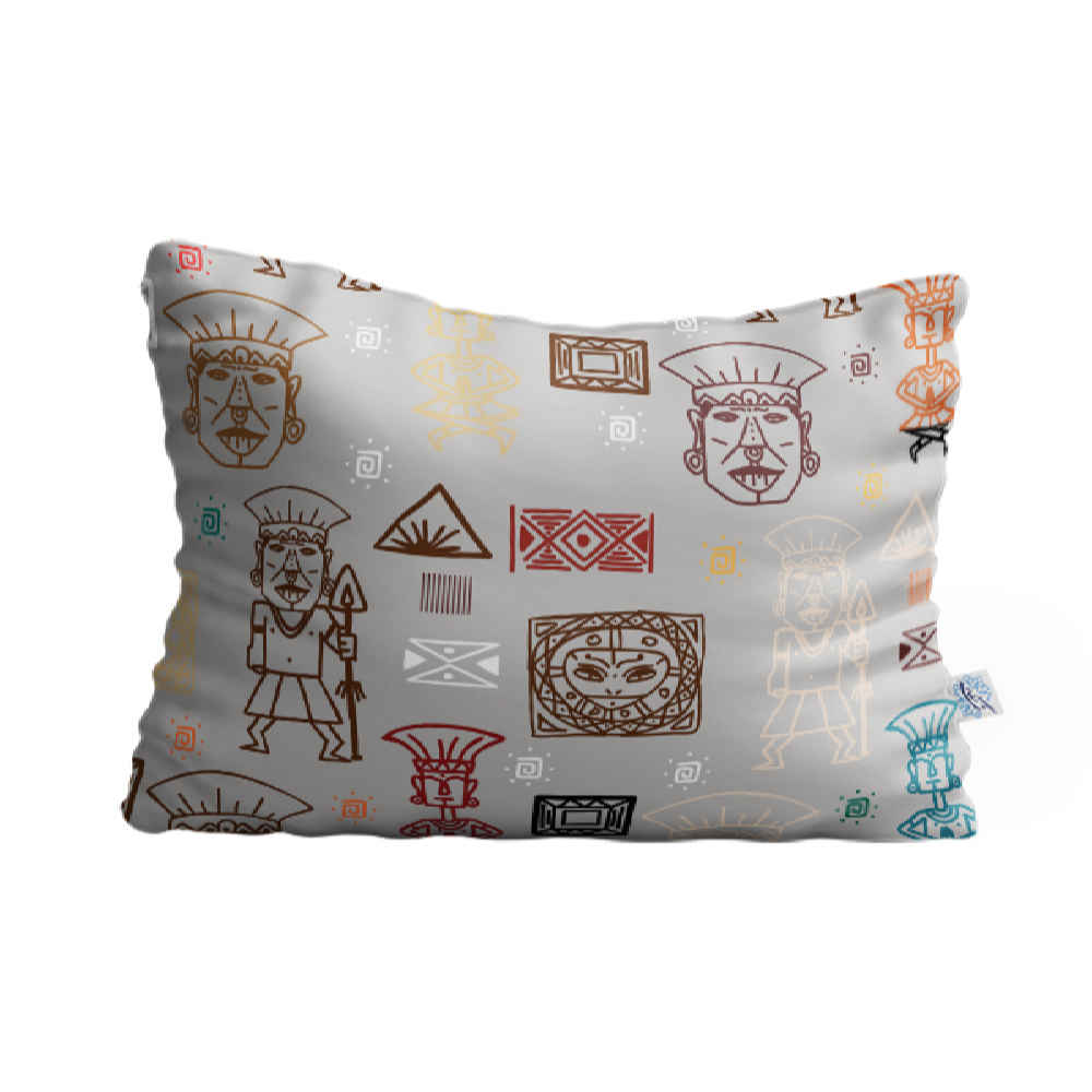 Oreiller de confort reposant pour lit – Housse en velours grise modèle Tradition (2x)