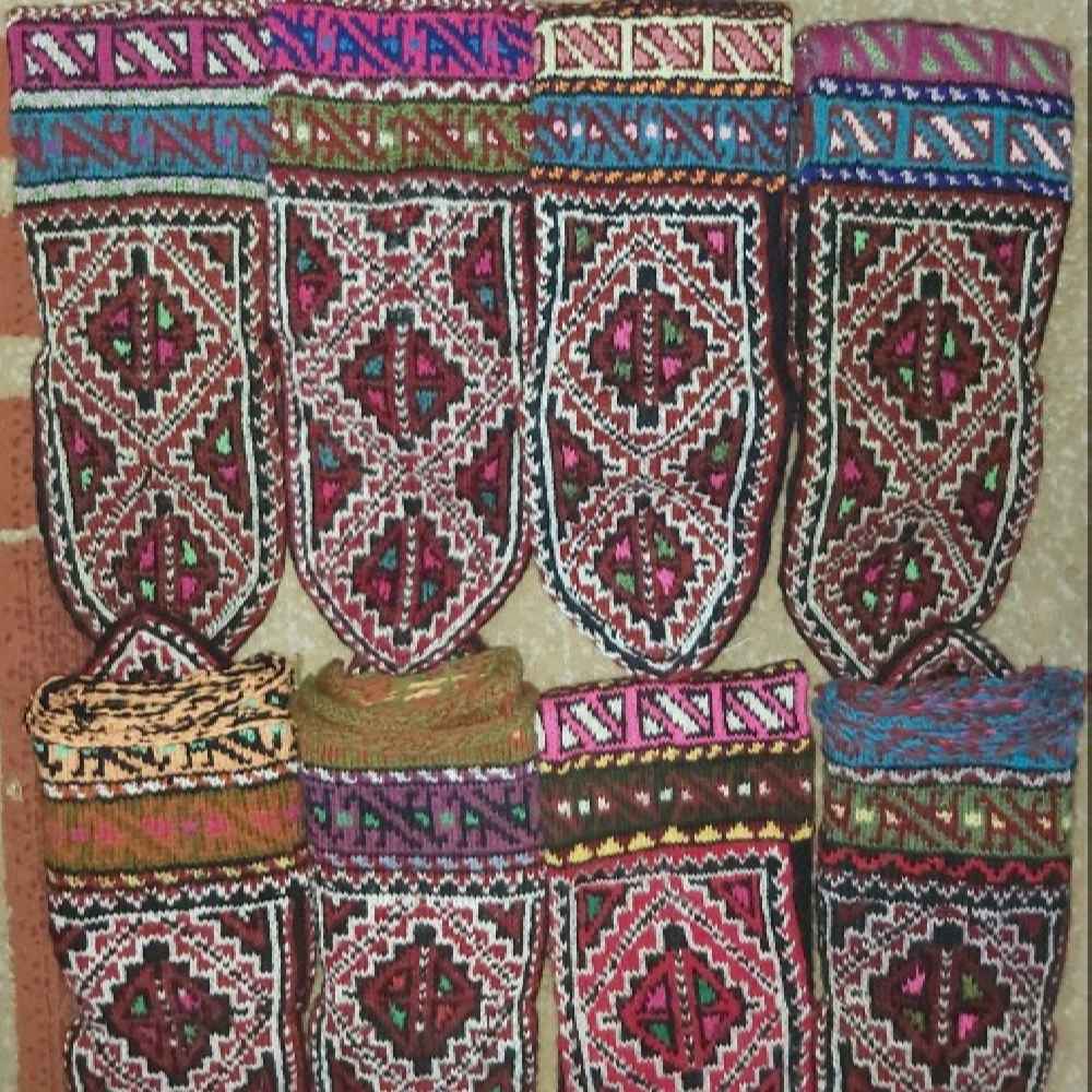 Chaussettes en coton tissées à la main perses pour femmes tricotées Alborz