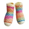 Chaussettes en coton tissées à la main perses pour femmes tricotées Rainbow