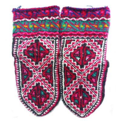 Chaussettes basses en laine tissée main pour homme avec design Ghali, tricot persan traditionnel chaud