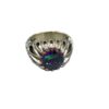 Bague en argent Topaze Bleue persane pour homme Hadi
