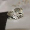 Bague en argent Topaze Bleue persane pour homme Vala