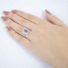 Bague en argent Topaze Bleue pour femme Mahsa