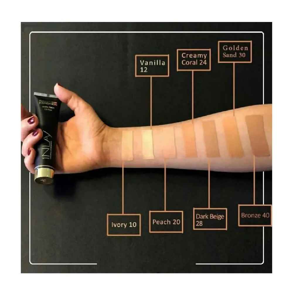 Fond de teint Inlay sans huile couvrance naturelle (x2)