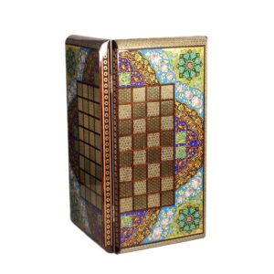 Plateau d’Échecs Khatamkari Persan Modèle Hana