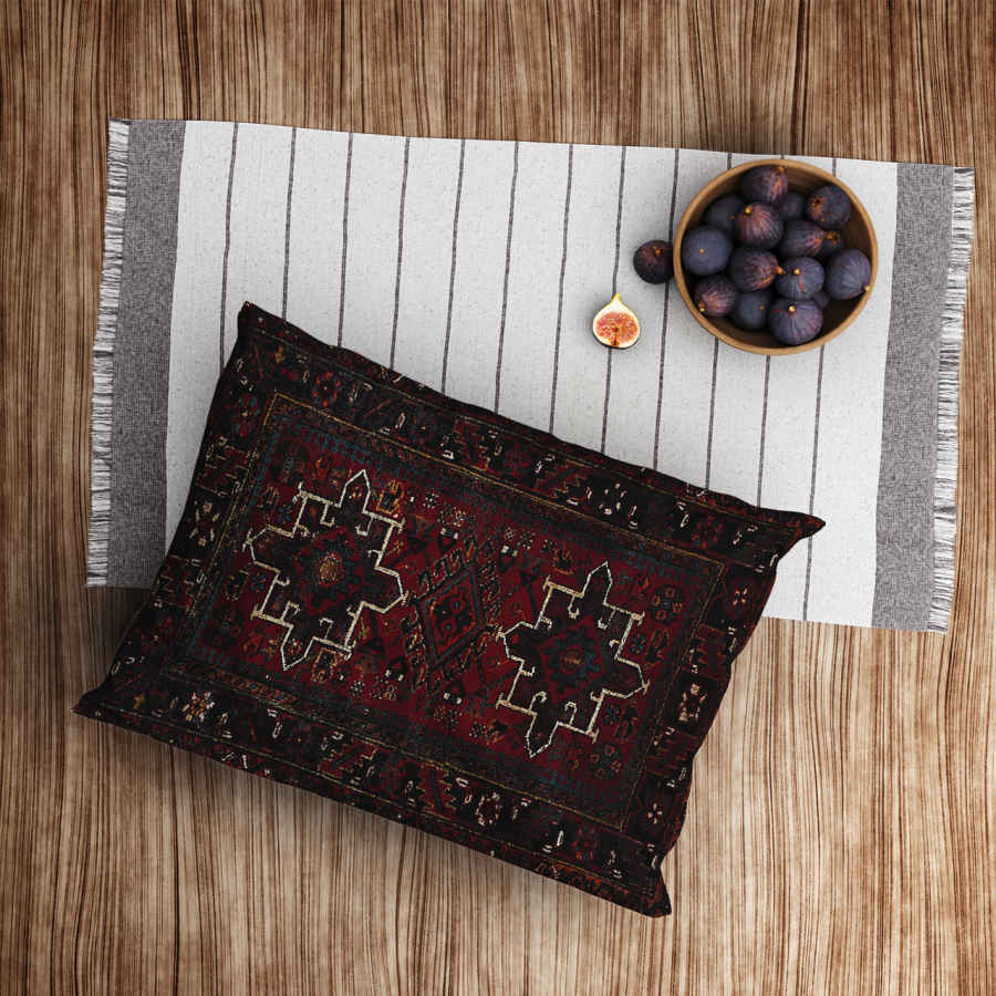 Taie d’oreiller en velours persan – Taille standard modèle Bina – Élégance intemporelle (x2)