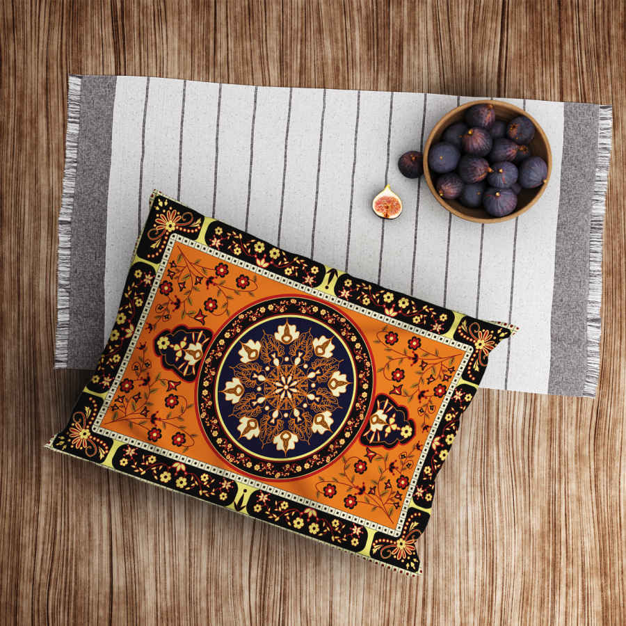 Taie d’oreiller en velours persan – Taille standard modèle Doran – Exquise et moelleuse (x2)