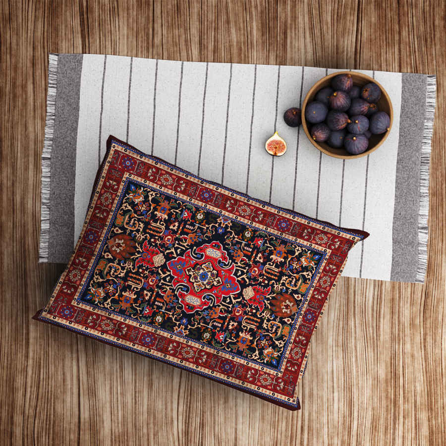 Taie d’oreiller en velours persan – Taille standard modèle Farahnaz – Confort opulent (x2)