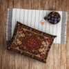 Taie d’oreiller en velours persan – Taille standard modèle Farsh – Luxueuse et élégante (x2)