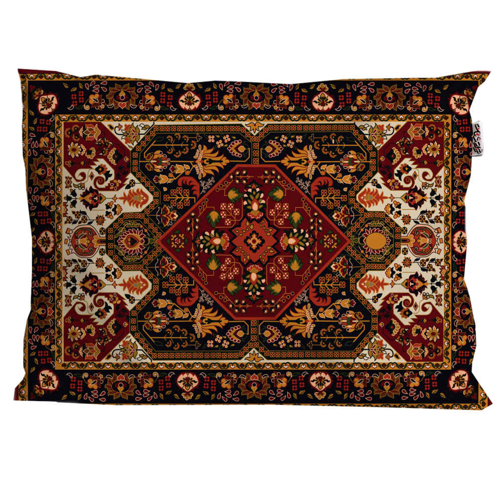 Taie d’oreiller en velours persan – Taille standard modèle Farsh – Luxueuse et élégante (x2)
