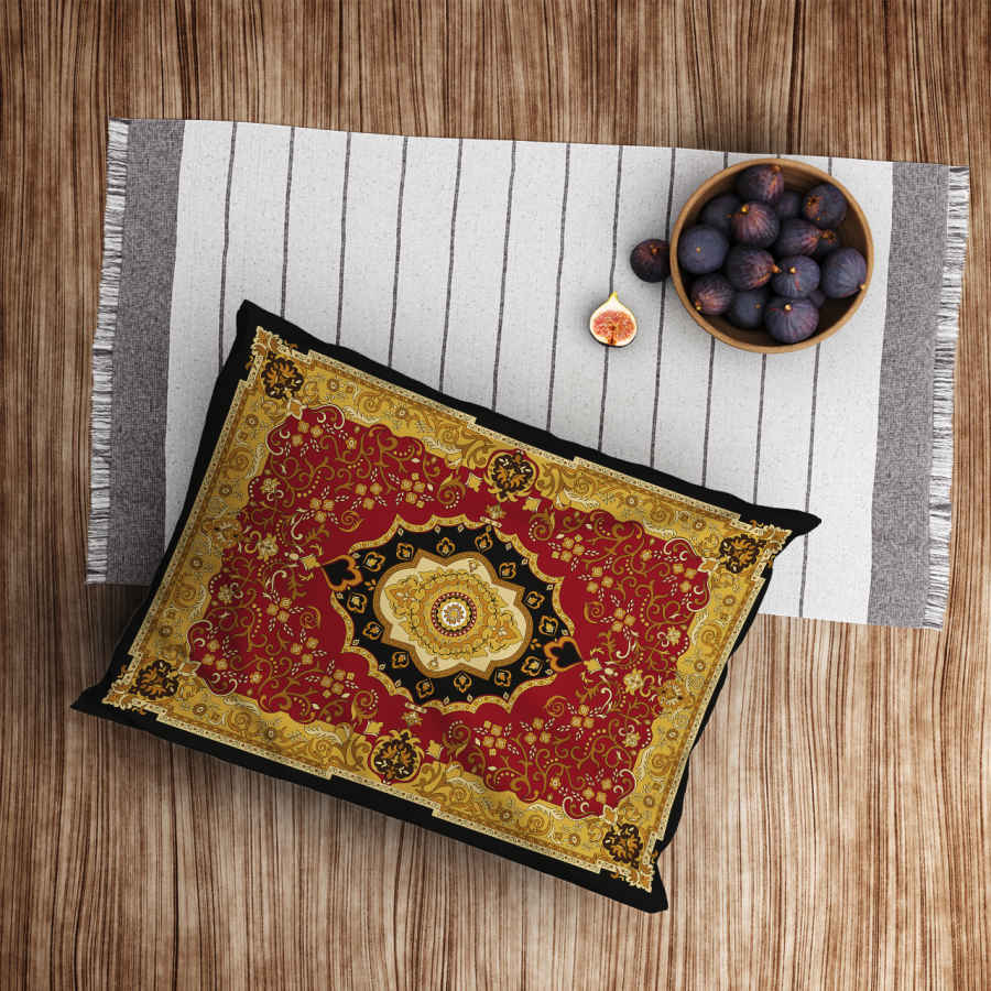 Taie d’oreiller en velours persan – Taille standard modèle Janat – Élégante et confortable (x2)