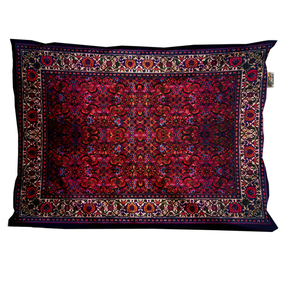 Taie d’oreiller en velours persan – Taille standard modèle Negar – Texture riche (x2)