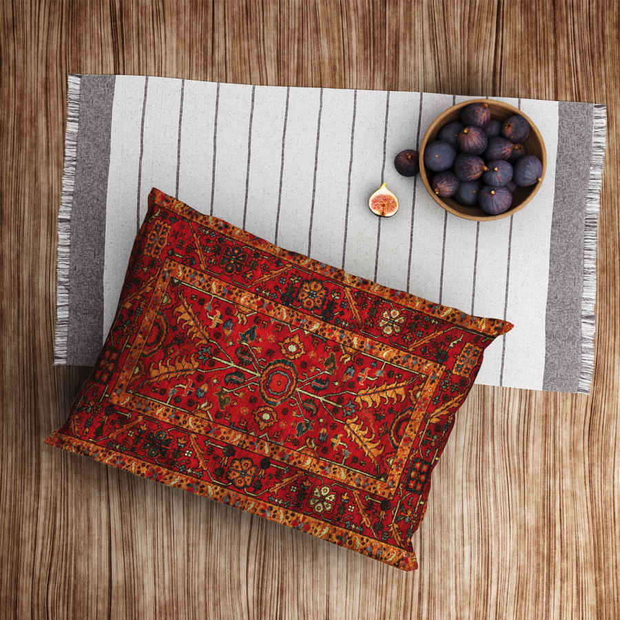 Taie d’oreiller en velours persan – Taille standard modèle Panah – Design raffiné (x2)