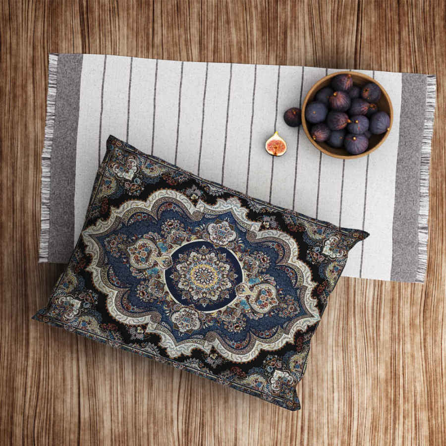 Taie d’oreiller en velours persan – Taille standard modèle Sonati – Élégante et confortable (x2)