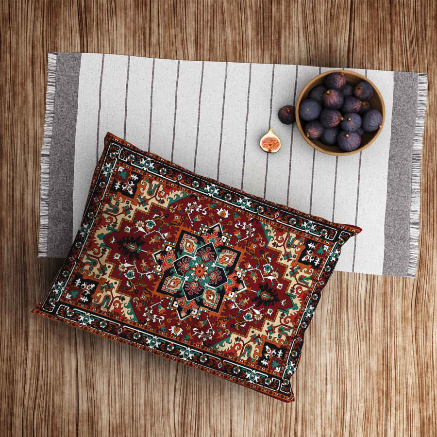 Taie d’oreiller en velours persan – Taille standard modèle Tiara – Charme classique (x2)