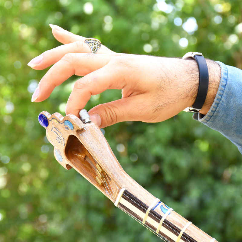 Instrument à cordes Setâr persan – Fabriqué à la main par Iransaz, Modèle Azadeh