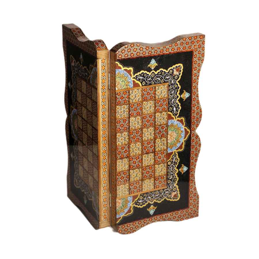 Plateau d'Échecs en Marqueterie Persane Modèle Delbar
