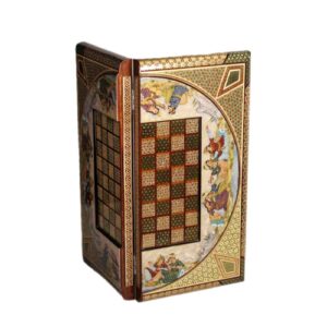Plateau d’Échecs Khatamkari Persan Modèle Taranom