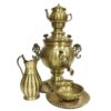 Samovar en laiton persan décoratif pour thé à charbon, 6 litres