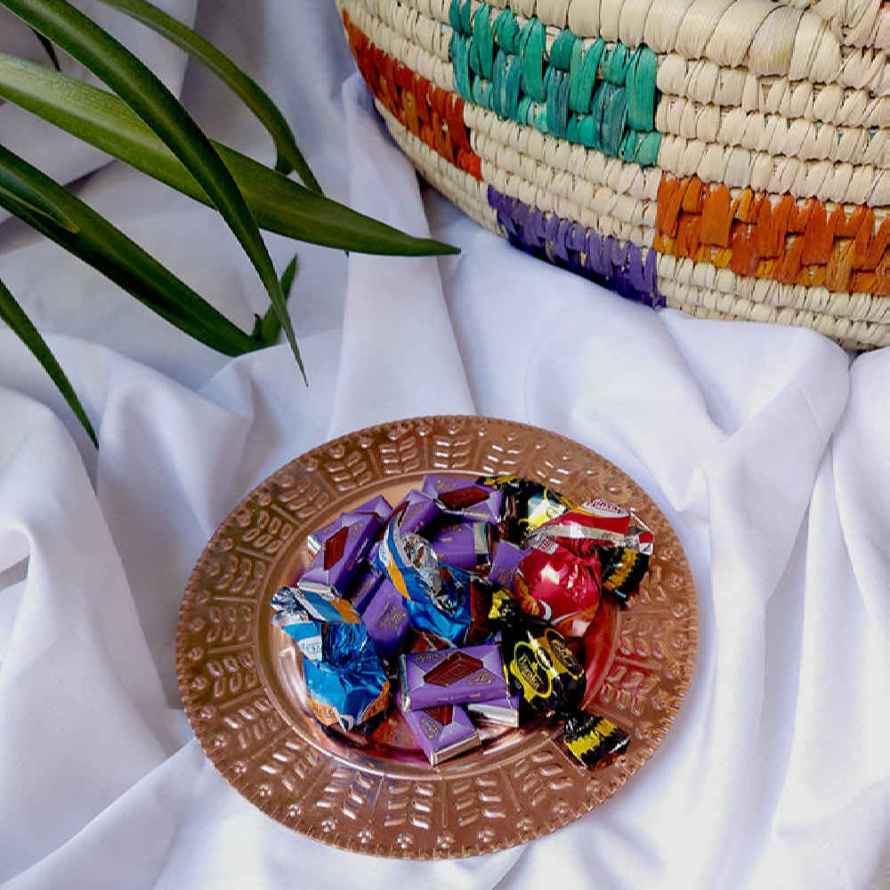 Assiette de vaisselle en cuivre persan – Modèle Atrisa