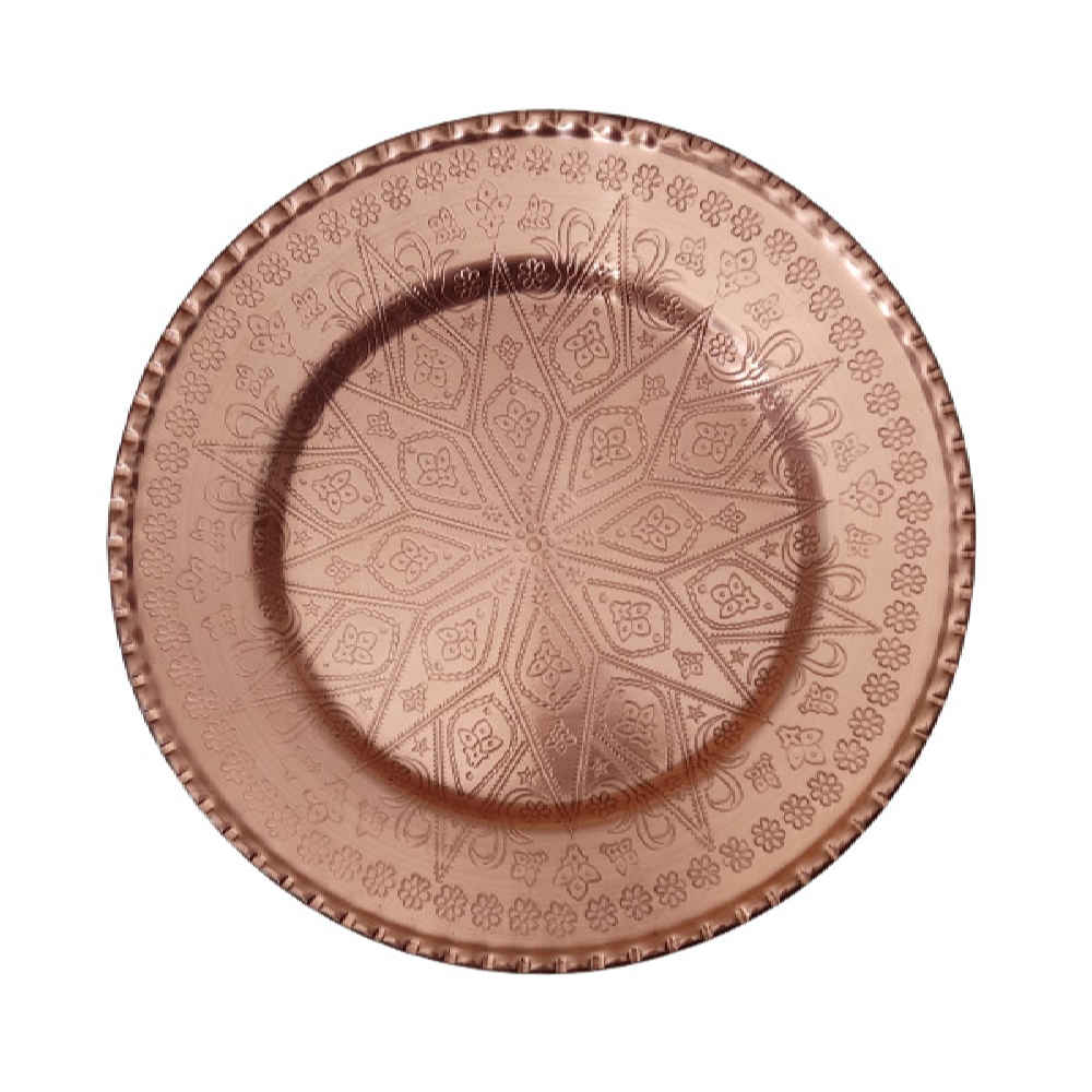 Assiette de vaisselle en cuivre persan - Modèle Atrin