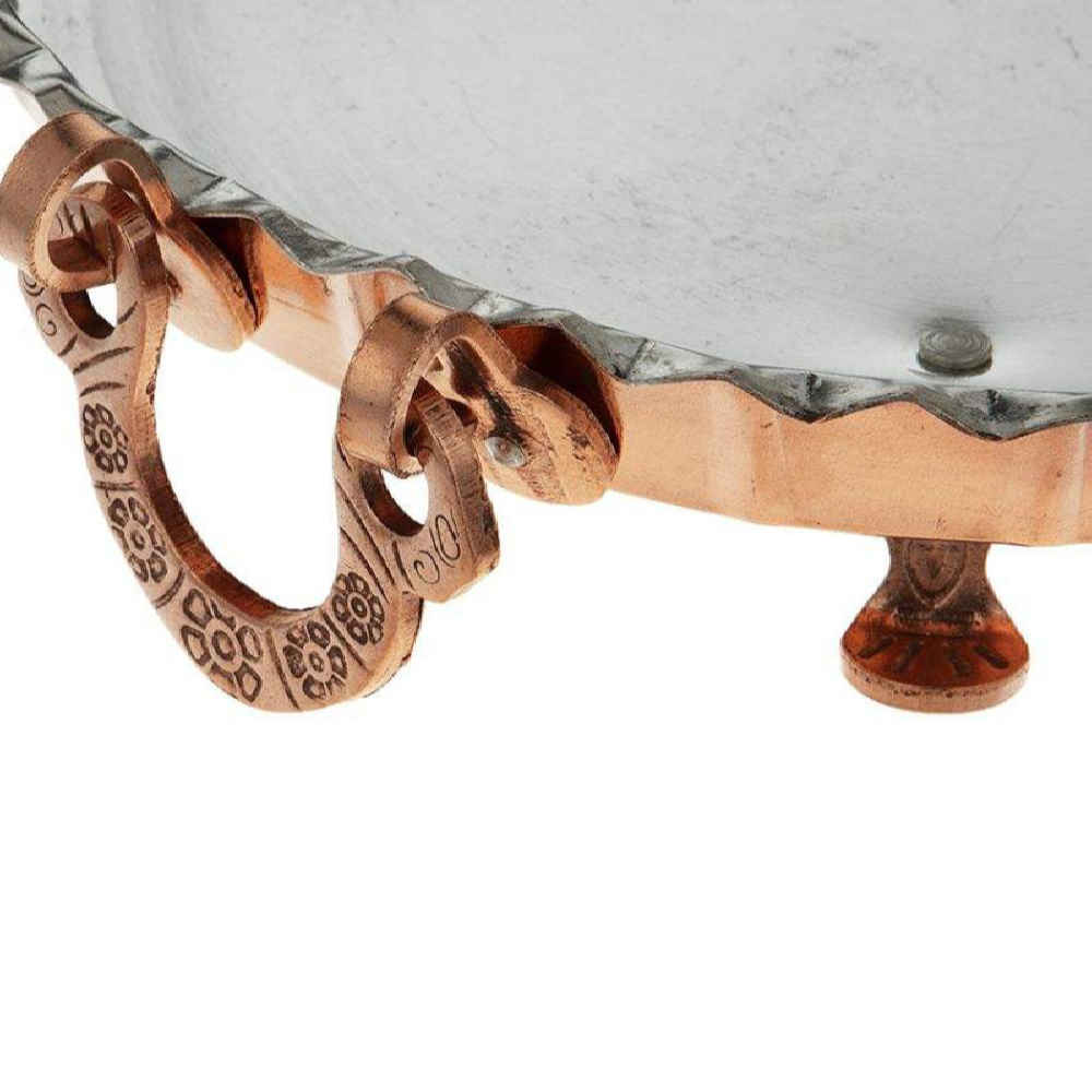 Plat de Service Persan en Cuivre Martelé Rezaei