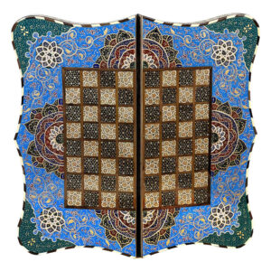 Plateau d’Échecs Khatamkari Persan Modèle Donya