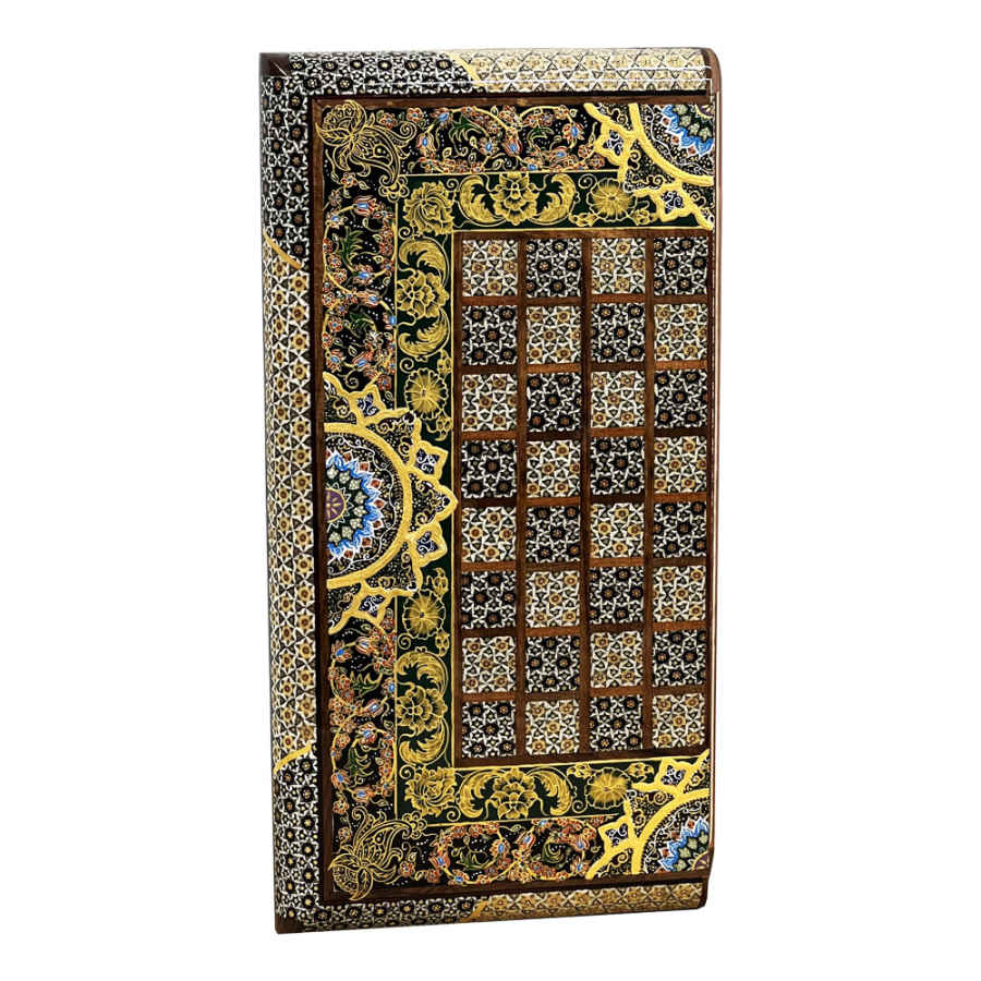 Plateau d’Échecs en Bois Marqueterie Persan Modèle Tina