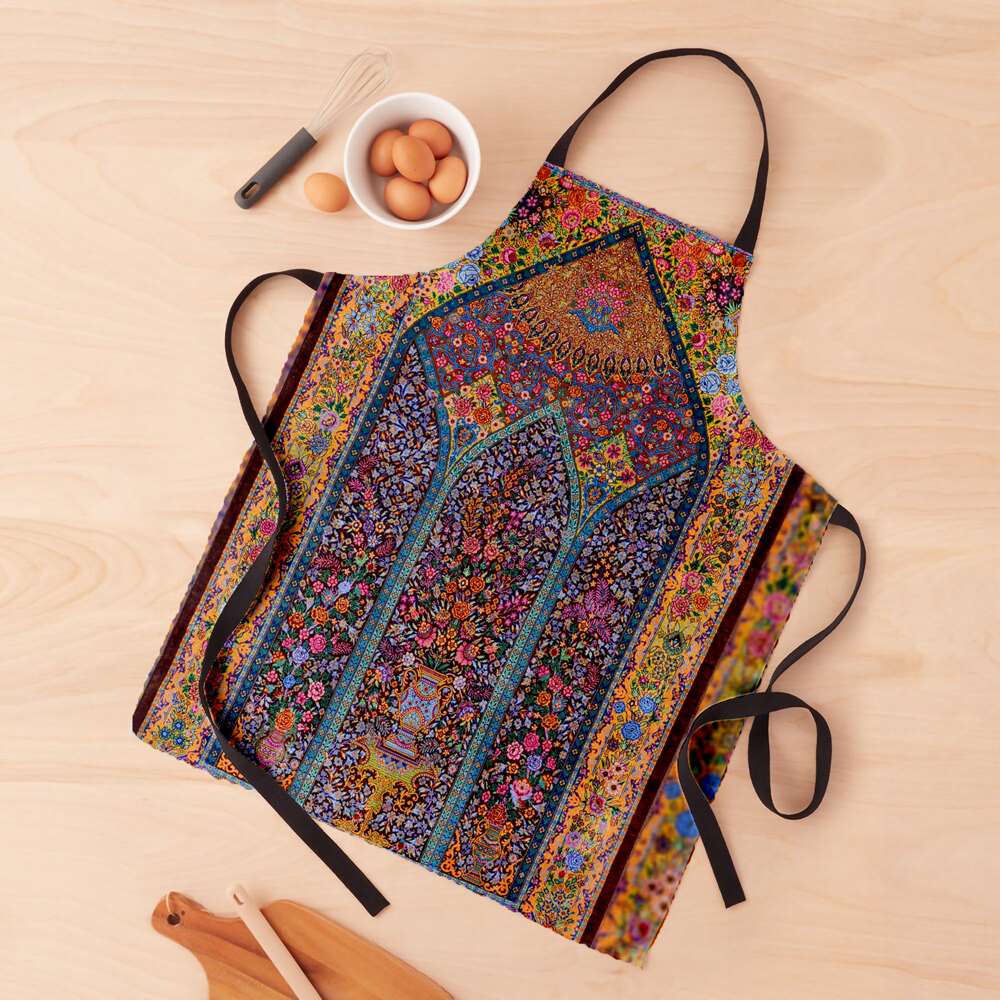 Tablier de Cuisine en Lin Persan Modèle Ghaliche
