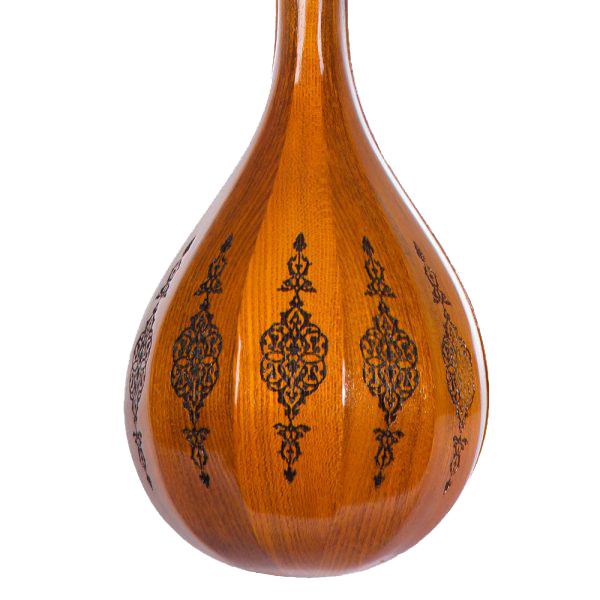 Instrument à cordes Setâr persan – Fabriqué à la main par Mafakheri, Modèle Brûlé