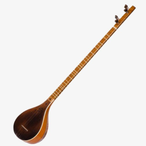 Instrument à cordes Setâr persan – Fabriqué à la main par Mafakheri, Modèle Brûlé