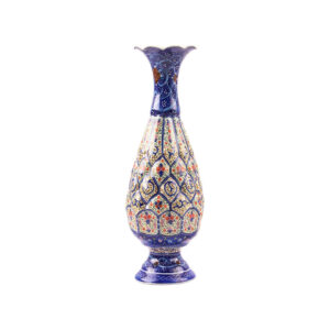Vase en cuivre décoratif peint à la main avec émail Minakari persan Darya