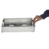 Ensemble de Gril à Charbon de Bois Portable Barbecue de Table - Acier Inoxydable & Brochettes