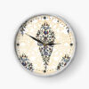 Horloge murale analogique inspirée de la Perse avec motif - Abr