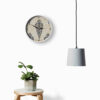 Horloge murale analogique inspirée de la Perse avec motif - Abr