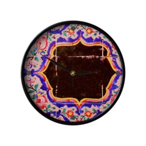 Horloge murale analogique inspirée de la Perse avec motif – Atefeh