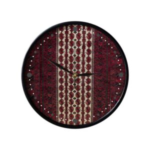 Horloge murale analogique inspirée de la Perse avec motif – Baloch