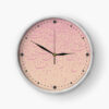 Horloge murale analogique inspirée de la Perse avec motif - Calligraphie