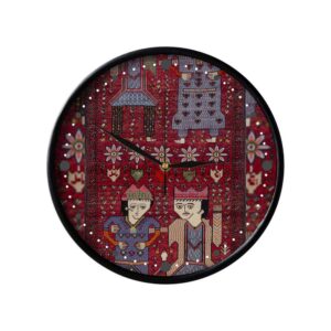 Horloge murale analogique inspirée de la Perse avec motif – Eshgh