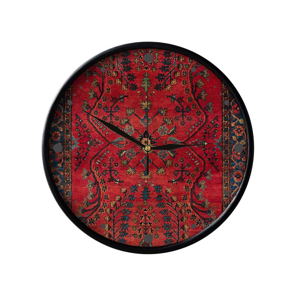 Horloge murale analogique inspirée de la Perse avec motif - Farsh