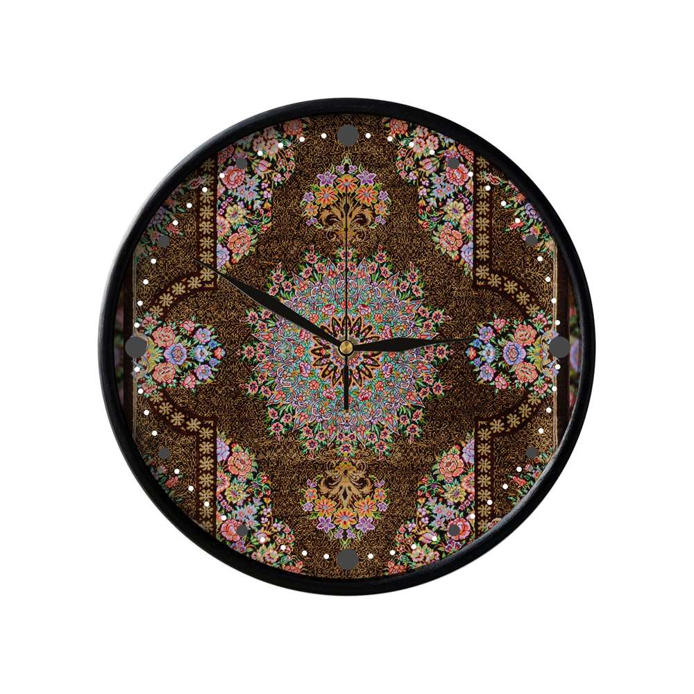 Horloge murale analogique inspirée de la Perse avec motif - Ghali