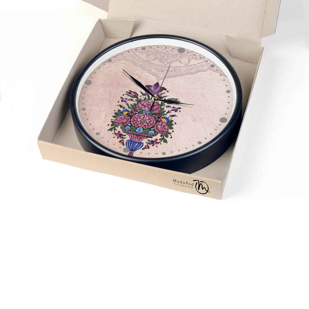 Horloge murale analogique inspirée de la Perse avec motif – Goldan